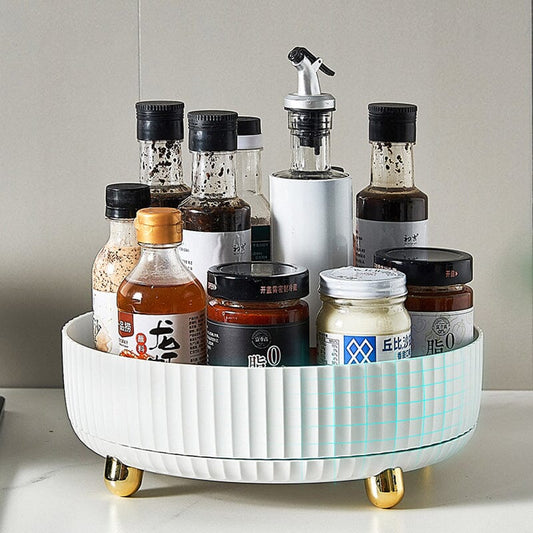 360 Swivel Rotating Spice Rack Organizer