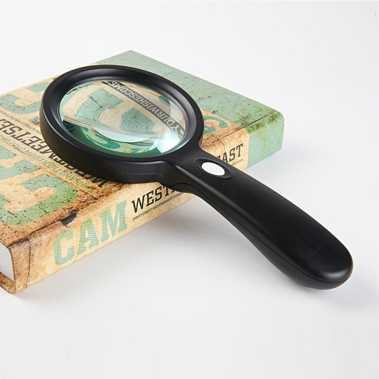 10x Magnifying LED Hand Lens with Comfort Grip