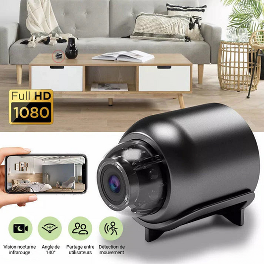 4K HD Mini Security Camera with Wide-Angle Lens