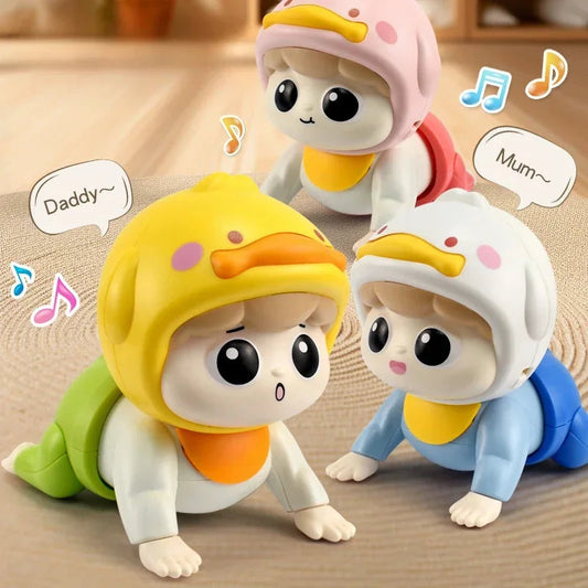 Musical Crawling Baby Toy for Sensory Play