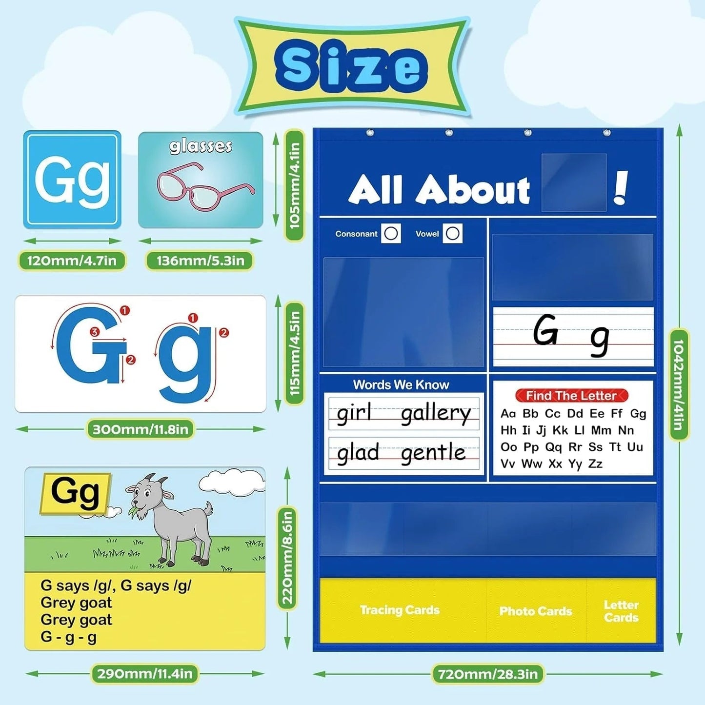 Educational Alphabet Learning Chart for Kids