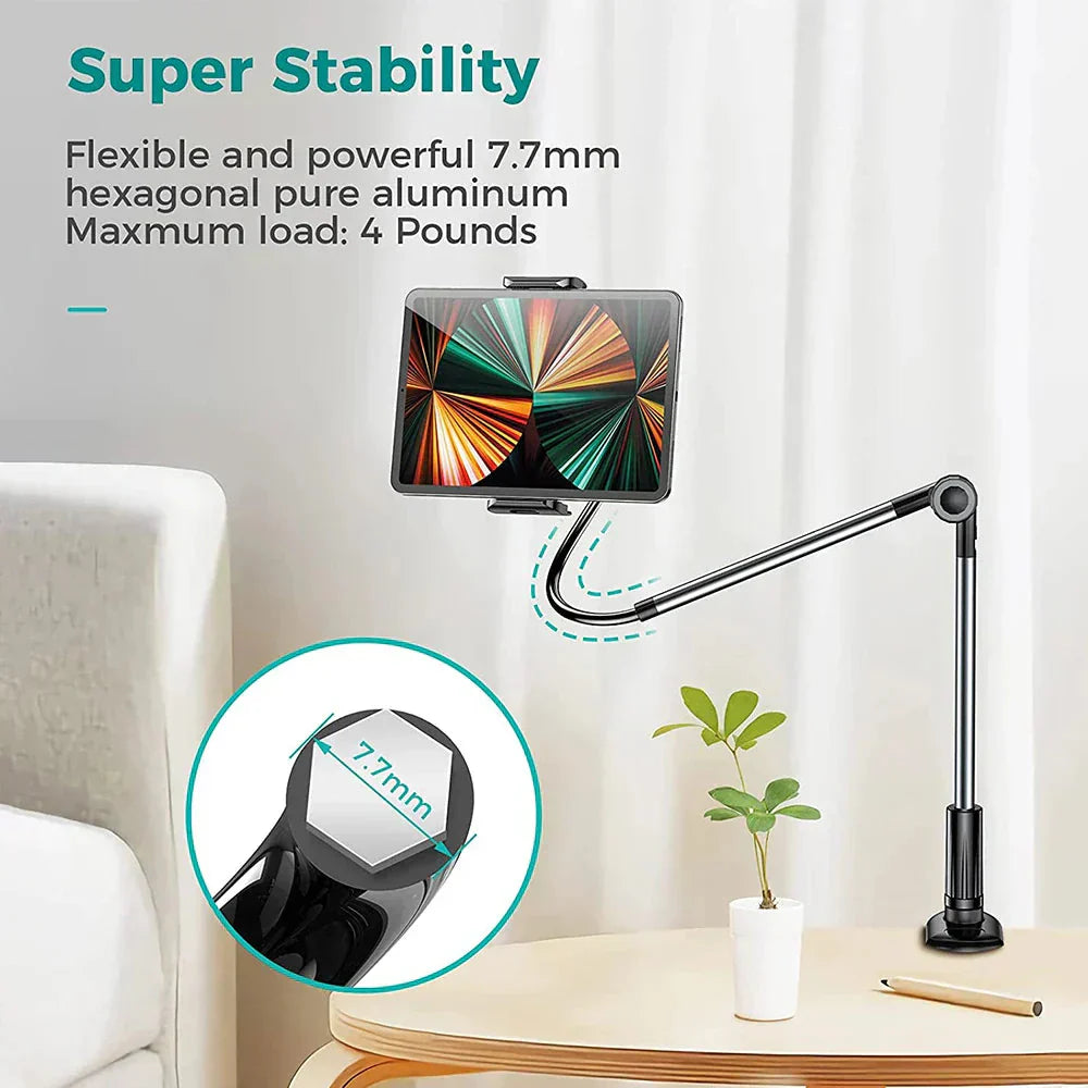 360 Adjustable Gooseneck Phone and Tablet Clamp Holder