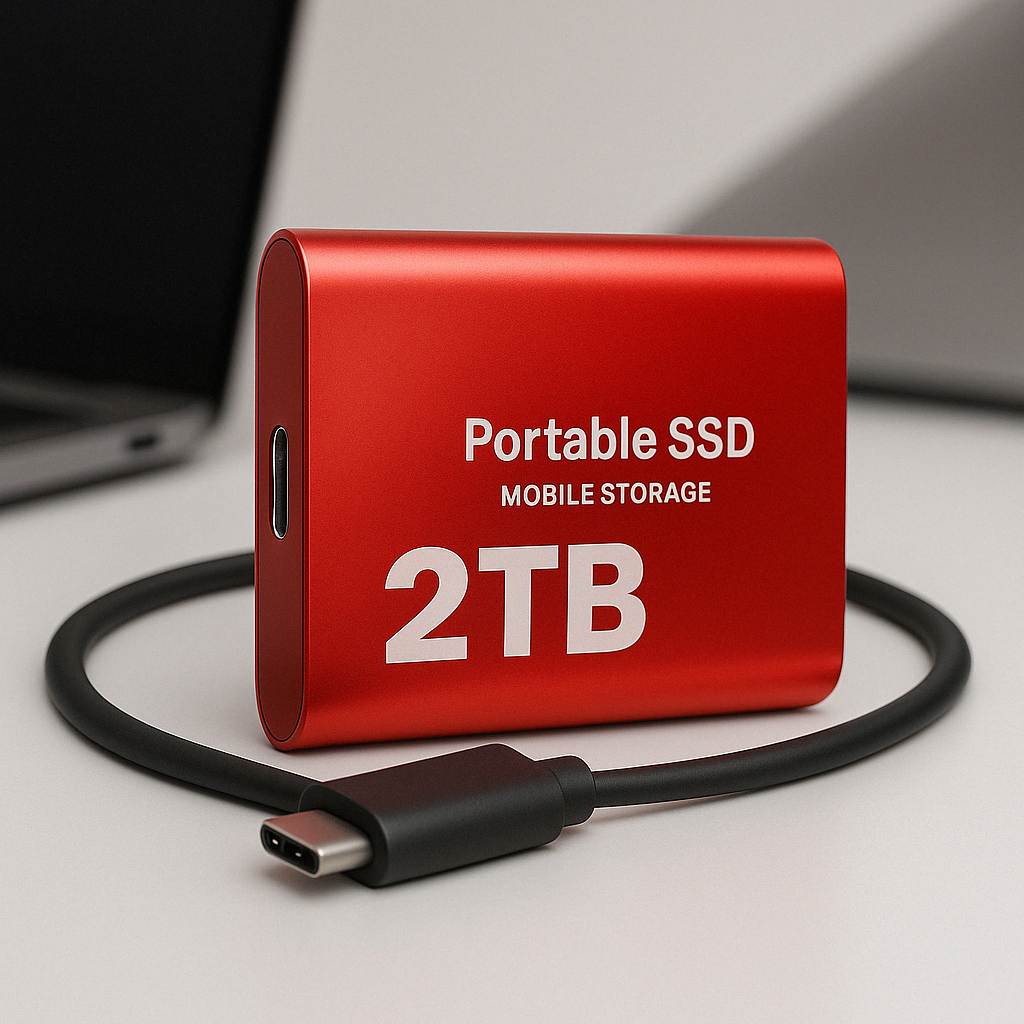 2TB Portable External Solid State Drive (SSD)