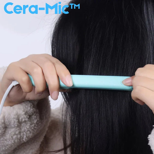 2-in-1 Ceramic Hair Straightener & Mini Curler