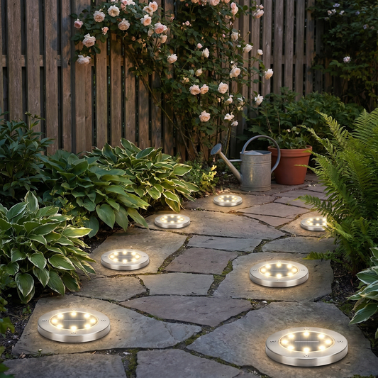 3-Pack Solar Garden Lights – Chic Outdoor Lighting, No Wires Needed - lifestyle