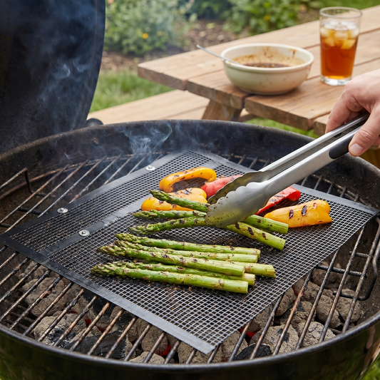 3-Pack of Non-Stick Grill Bags for Easy and Convenient Cooking - lifestyle