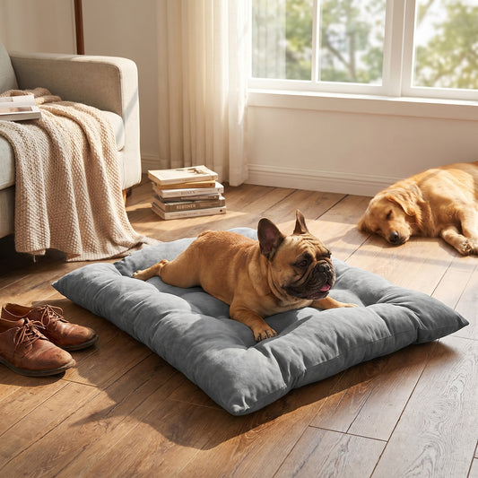 3-in-1 Pet Bed – Lounger, Mat, and Snuggle Cave - lifestyle