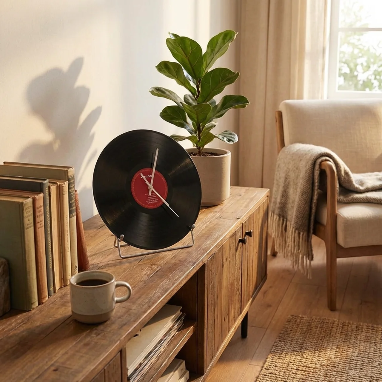 12-Inch Silent Vinyl Wall Clock