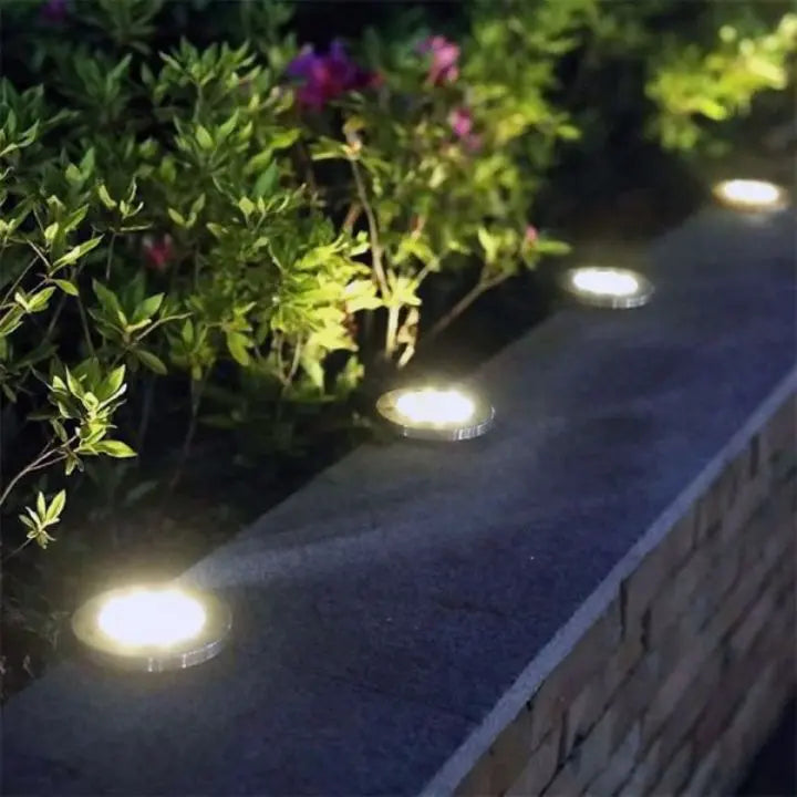 3-Pack Solar Garden Lights - Wireless Outdoor Path Lighting
