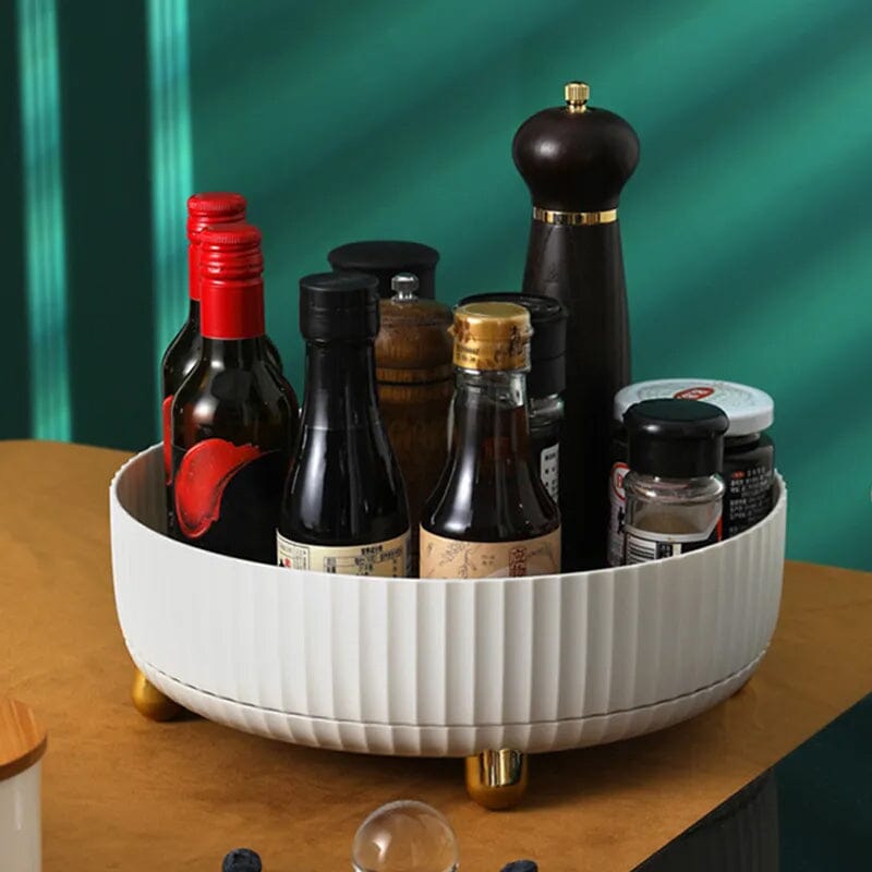 360 Swivel Rotating Spice Rack Organizer