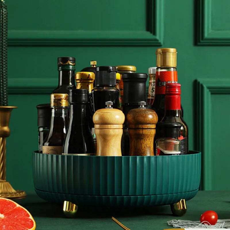 360 Swivel Rotating Spice Rack Organizer