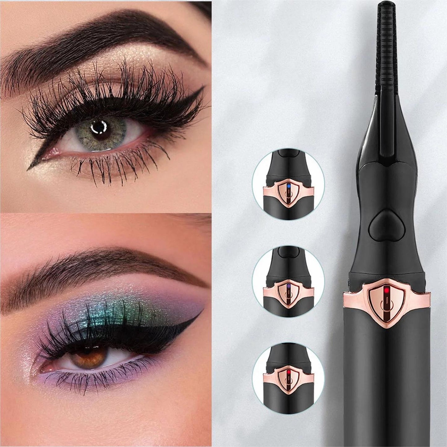 Electric Heated Eyelash Curler with 3 Settings