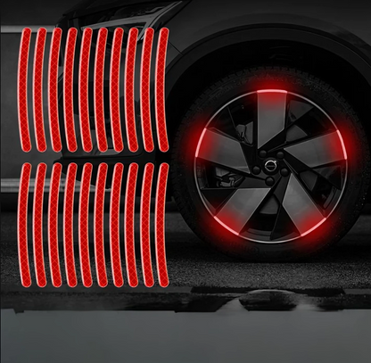 RimGlow Reflective Car Stickers for Night Visibility