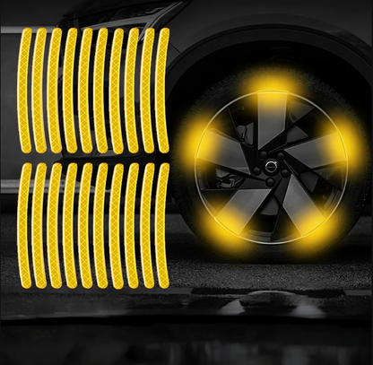 RimGlow Reflective Car Stickers for Night Visibility