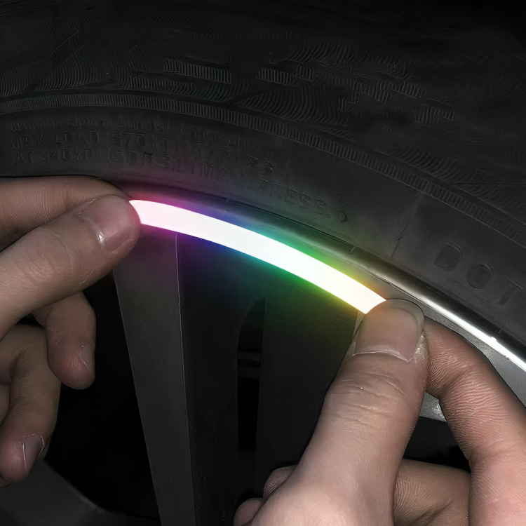RimGlow Reflective Car Stickers for Night Visibility