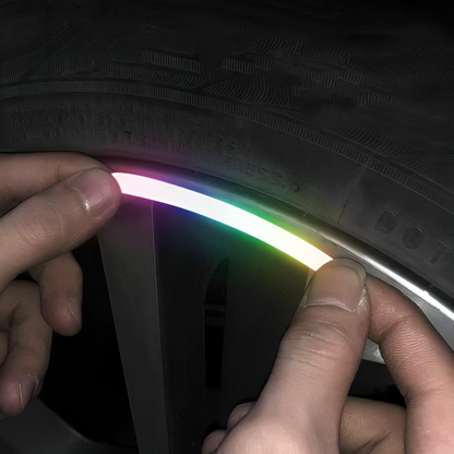 RimGlow Reflective Car Stickers for Night Visibility