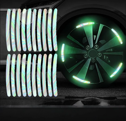 RimGlow Reflective Car Stickers for Night Visibility