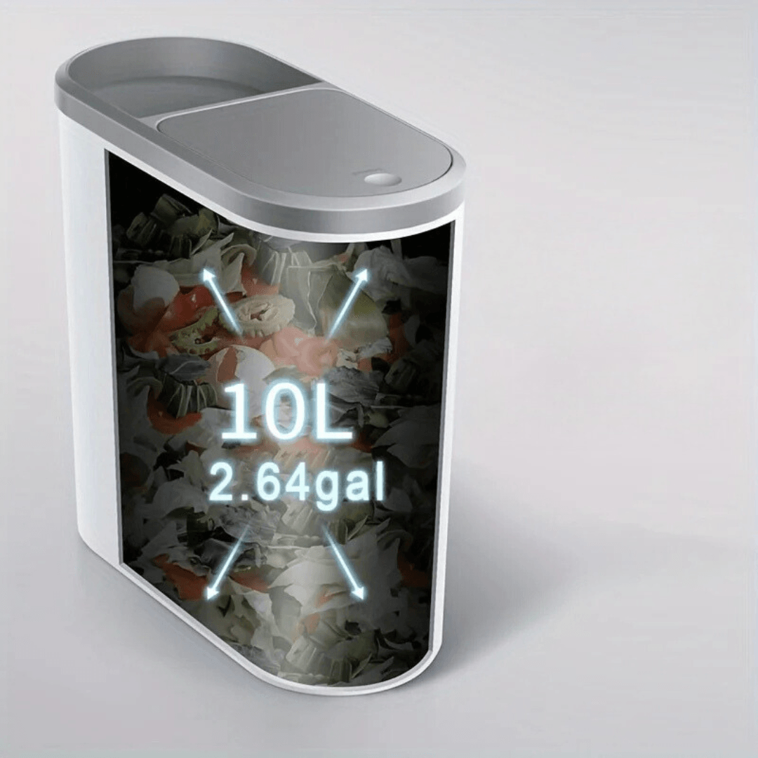 10L Whisper-Quiet Slim Bathroom Waste Bin