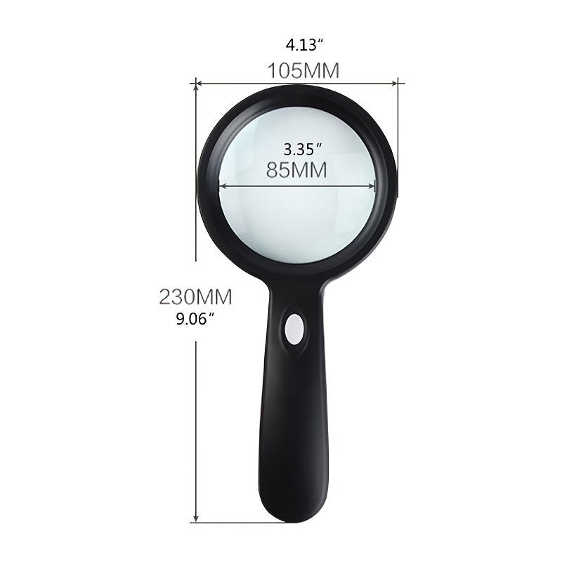10x Magnifying LED Hand Lens with Comfort Grip