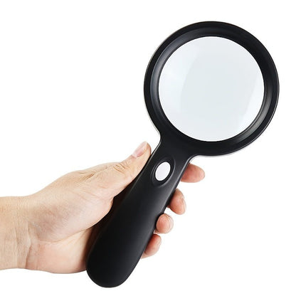 10X LED Magnifying Glass with Light - Clear View