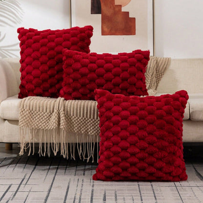 3D Textured Velvet Throw Pillow Cover