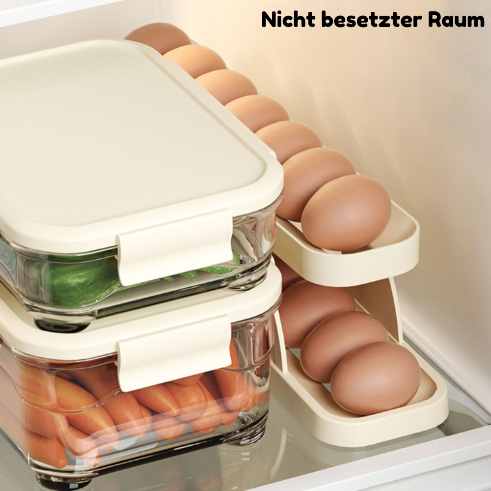 Rolling Egg Dispenser for Fridge - Keeps Eggs Fresh