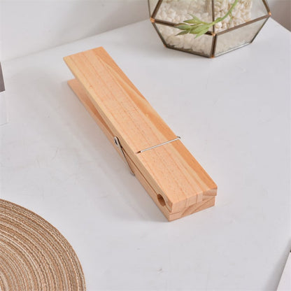 Rustic Clothespin Towel Holder for Bathroom & Laundry
