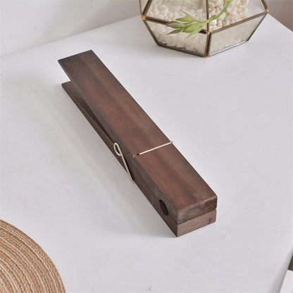 Rustic Clothespin Towel Holder for Bathroom & Laundry