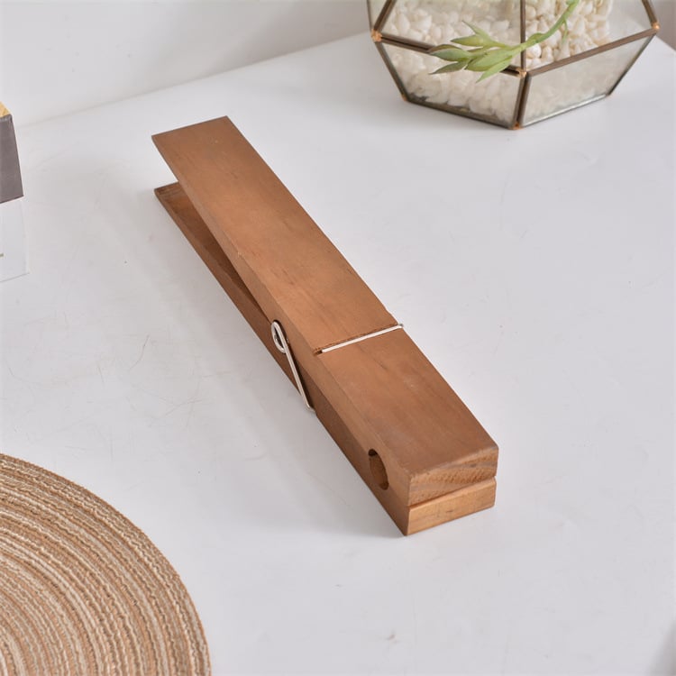 Rustic Clothespin Towel Holder for Bathroom & Laundry