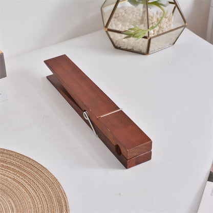 Rustic Clothespin Towel Holder for Bathroom & Laundry