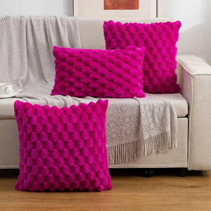 3D Textured Velvet Throw Pillow Cover