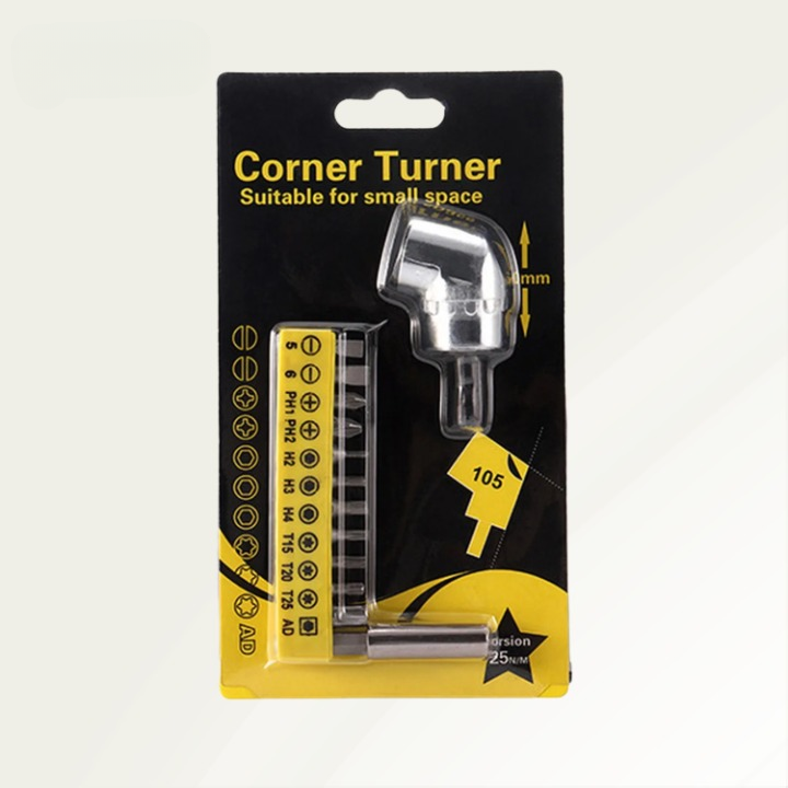 105-Degree Angle Drill Adapter for Tight Spaces