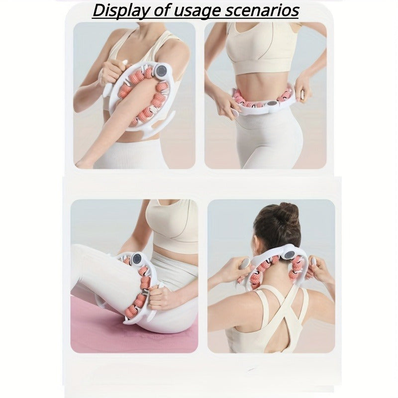 14-Roller Massage Tool for Deep Muscle Relief