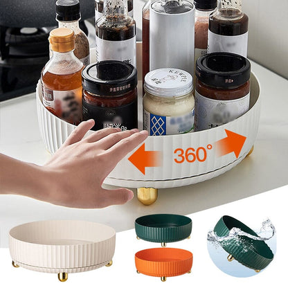 360 Swivel Rotating Spice Rack Organizer