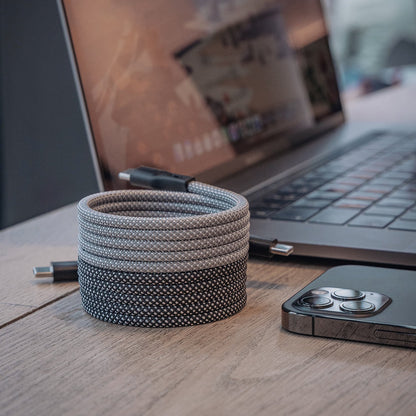 100W Magnetic Spiral Fast Charging Cable