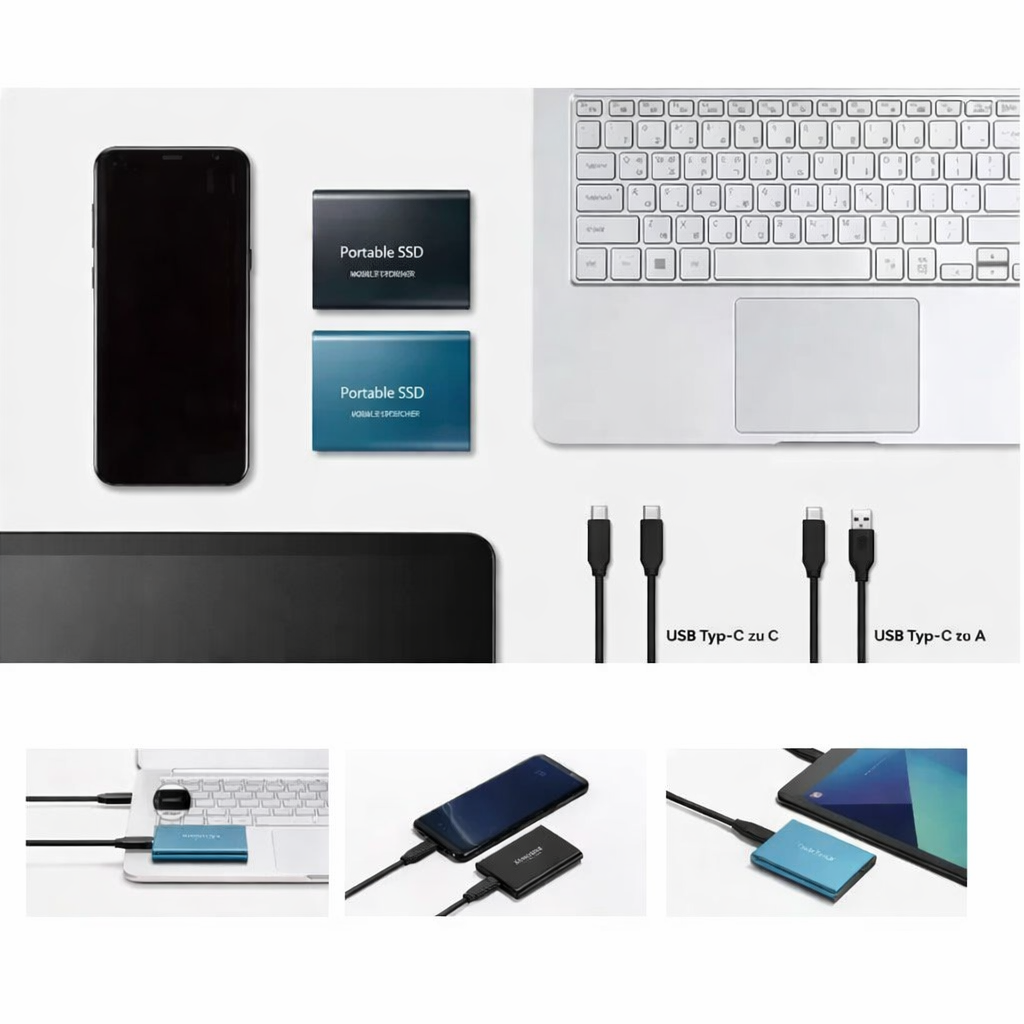 2TB Portable External Solid State Drive (SSD)
