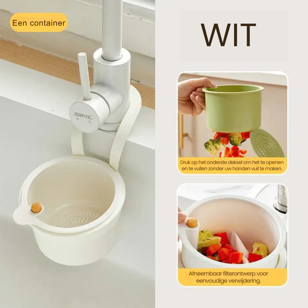 2-in-1 Kitchen Sink Drain Strainer Basket