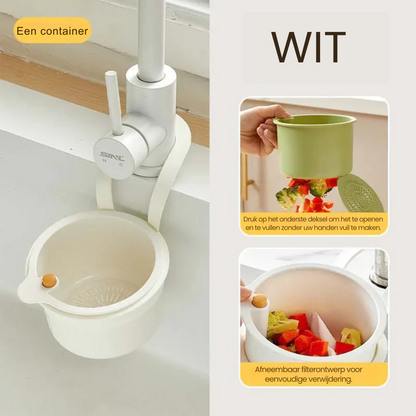 2-in-1 Kitchen Sink Drain Strainer Basket