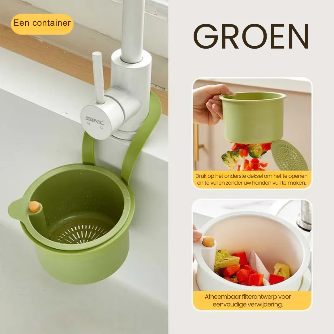 2-in-1 Kitchen Sink Drain Strainer Basket