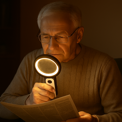 30X Handheld Magnifier for Easy Reading