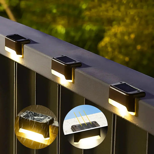 4-Piece Solar Patio Lights - Weatherproof Outdoor Set
