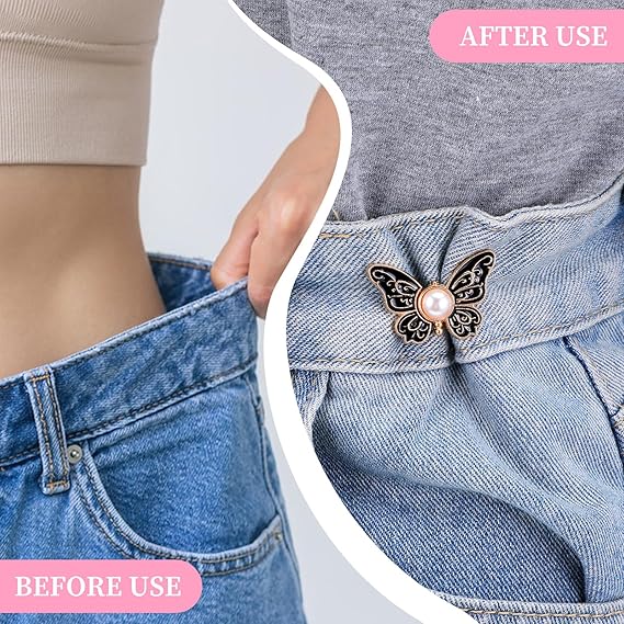 Adjustable Butterfly Waist Clips for Instant Fit