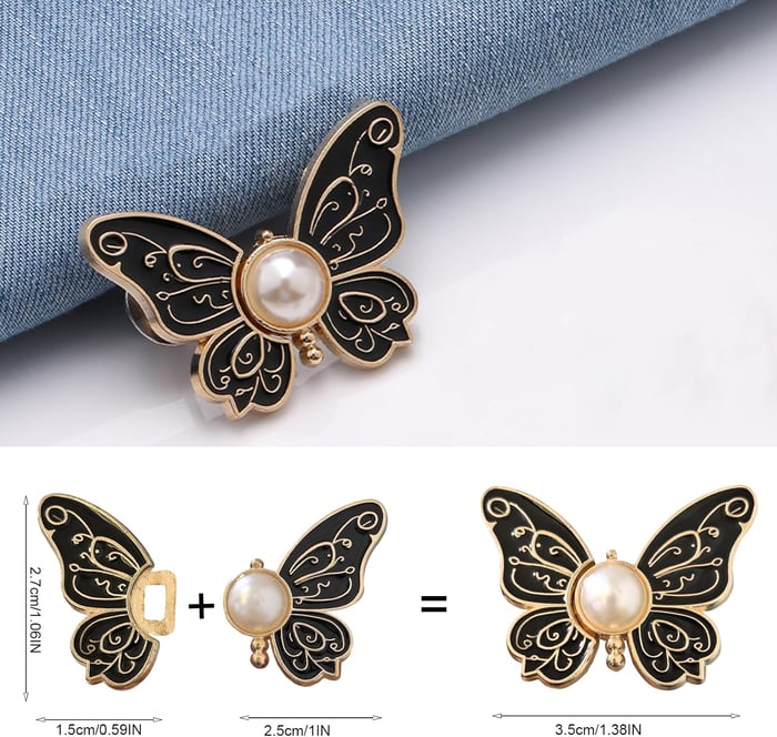 Adjustable Butterfly Waist Clips for Instant Fit