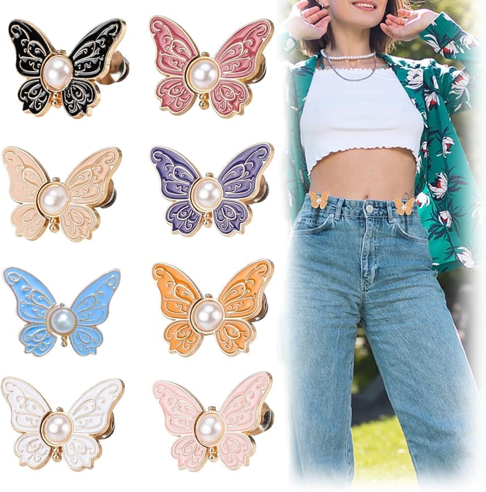 Adjustable Butterfly Waist Clips for Instant Fit
