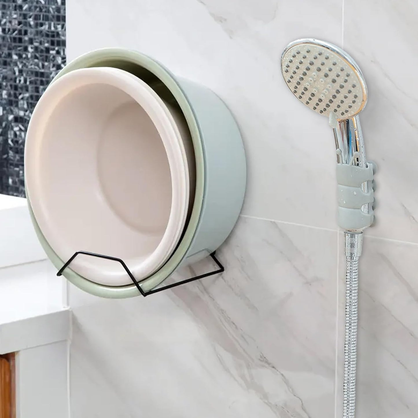 Adjustable Hands-Free Flexible Shower Holder