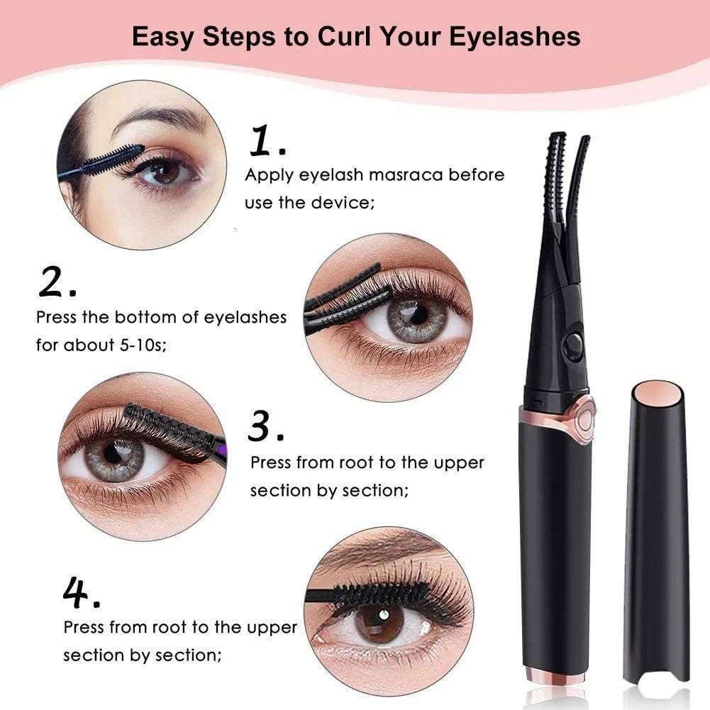 Electric Heated Eyelash Curler with 3 Settings