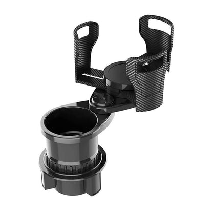 360-Degree Rotating Car Cup Holder for Two Drinks