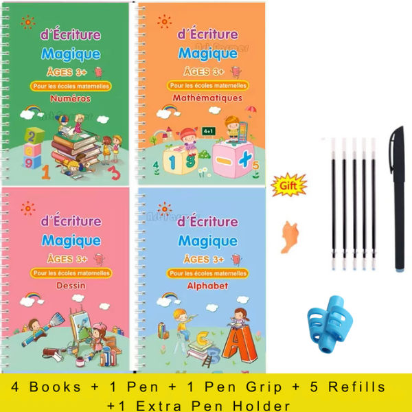 4-in-1 Kids Handwriting Practice Kit - Magic Ink