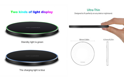 30W Fast Wireless Charger with USB Type-C