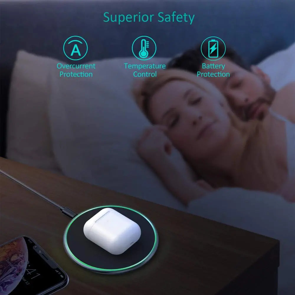 30W Fast Wireless Charger with USB Type-C